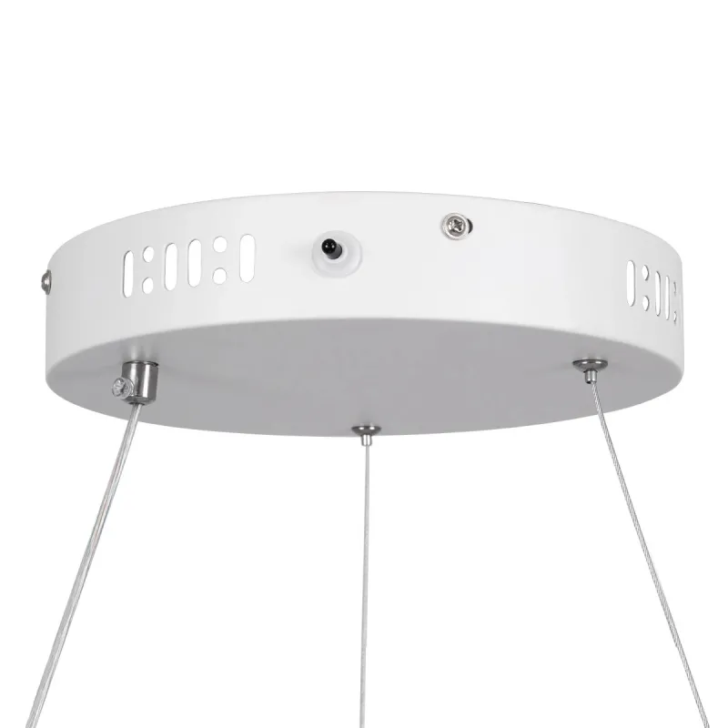 kelvo® NEMESIS KLV-101-0215 Κρεμαστό Φωτιστικό Οροφής LED 75W 7500lm 180° AC 220-240V IP20 Ρυθμιζόμενο Λευκό CCT με Χειριστήριο από 2700K έως 6000K Dimmable - Lumileds SMD Chip - Λευκό Ματ - Μ100 x Π100 x Υ4cm - 3 Χρόνια Εγγύηση