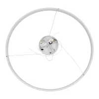 kelvo® NEMESIS KLV-101-0215 Κρεμαστό Φωτιστικό Οροφής LED 75W 7500lm 180° AC 220-240V IP20 Ρυθμιζόμενο Λευκό CCT με Χειριστήριο από 2700K έως 6000K Dimmable - Lumileds SMD Chip - Λευκό Ματ - Μ100 x Π100 x Υ4cm - 3 Χρόνια Εγγύηση