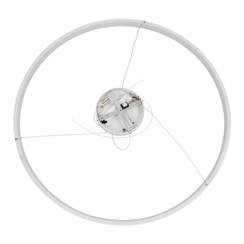 kelvo® NEMESIS KLV-101-0215 Κρεμαστό Φωτιστικό Οροφής LED 75W 7500lm 180° AC 220-240V IP20 Ρυθμιζόμενο Λευκό CCT με Χειριστήριο από 2700K έως 6000K Dimmable - Lumileds SMD Chip - Λευκό Ματ - Μ100 x Π100 x Υ4cm - 3 Χρόνια Εγγύηση