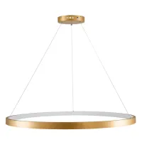 kelvo® NEMESIS KLV-101-0216 Κρεμαστό Φωτιστικό Οροφής LED 75W 7500lm 180° AC 220-240V IP20 Ρυθμιζόμενο Λευκό CCT με Χειριστήριο από 2700K έως 6000K Dimmable - Lumileds SMD Chip - Χρυσό Πλατίνα - Μ100 x Π100 x Υ4cm - 3 Χρόνια Εγγύηση
