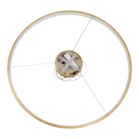 kelvo® NEMESIS KLV-101-0216 Κρεμαστό Φωτιστικό Οροφής LED 75W 7500lm 180° AC 220-240V IP20 Ρυθμιζόμενο Λευκό CCT με Χειριστήριο από 2700K έως 6000K Dimmable - Lumileds SMD Chip - Χρυσό Πλατίνα - Μ100 x Π100 x Υ4cm - 3 Χρόνια Εγγύηση