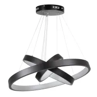 kelvo® NEMESIS KLV-101-0217 Κρεμαστό Φωτιστικό Οροφής LED 100W 10000lm 180° AC 220-240V IP20 Ρυθμιζόμενο Λευκό CCT με Χειριστήριο από 2700K έως 6000K Dimmable - Lumileds SMD Chip - Μαύρο Ματ - Μ60 x Π60 x Υ60cm - 3 Χρόνια Εγγύηση