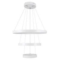 kelvo® NEMESIS KLV-101-0218 Κρεμαστό Φωτιστικό Οροφής LED 100W 10000lm 180° AC 220-240V IP20 Ρυθμιζόμενο Λευκό CCT με Χειριστήριο από 2700K έως 6000K Dimmable - Lumileds SMD Chip - Λευκό Ματ - Μ60 x Π60 x Υ60cm - 3 Χρόνια Εγγύηση