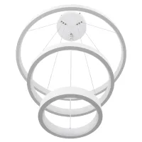 kelvo® NEMESIS KLV-101-0218 Κρεμαστό Φωτιστικό Οροφής LED 100W 10000lm 180° AC 220-240V IP20 Ρυθμιζόμενο Λευκό CCT με Χειριστήριο από 2700K έως 6000K Dimmable - Lumileds SMD Chip - Λευκό Ματ - Μ60 x Π60 x Υ60cm - 3 Χρόνια Εγγύηση