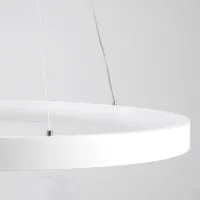 kelvo® NEMESIS KLV-101-0218 Κρεμαστό Φωτιστικό Οροφής LED 100W 10000lm 180° AC 220-240V IP20 Ρυθμιζόμενο Λευκό CCT με Χειριστήριο από 2700K έως 6000K Dimmable - Lumileds SMD Chip - Λευκό Ματ - Μ60 x Π60 x Υ60cm - 3 Χρόνια Εγγύηση