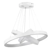 kelvo® NEMESIS KLV-101-0218-V2 Κρεμαστό Φωτιστικό Οροφής LED 100W 10000lm 180° AC 220-240V IP20 Ρυθμιζόμενο Λευκό CCT με Χειριστήριο από 2700K έως 6000K Dimmable - Lumileds SMD Chip - Λευκό Ματ - Μ60 x Π60 x Υ60cm - 3 Χρόνια Εγγύηση
