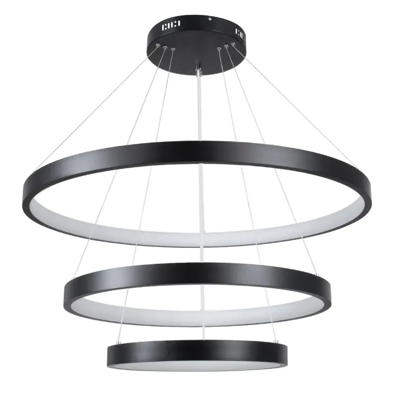 kelvo® NEMESIS KLV-101-0220 Κρεμαστό Φωτιστικό Οροφής LED 120W 12000lm 180° AC 220-240V IP20 Ρυθμιζόμενο Λευκό CCT με Χειριστήριο από 2700K έως 6000K Dimmable - Lumileds SMD Chip - Μαύρο Ματ - Μ80 x Π80 x Υ80cm - 3 Χρόνια Εγγύηση