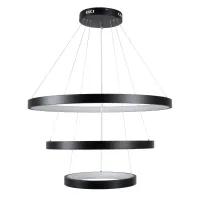 kelvo® NEMESIS KLV-101-0220 Κρεμαστό Φωτιστικό Οροφής LED 120W 12000lm 180° AC 220-240V IP20 Ρυθμιζόμενο Λευκό CCT με Χειριστήριο από 2700K έως 6000K Dimmable - Lumileds SMD Chip - Μαύρο Ματ - Μ80 x Π80 x Υ80cm - 3 Χρόνια Εγγύηση