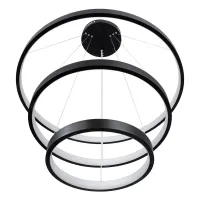 kelvo® NEMESIS KLV-101-0220 Κρεμαστό Φωτιστικό Οροφής LED 120W 12000lm 180° AC 220-240V IP20 Ρυθμιζόμενο Λευκό CCT με Χειριστήριο από 2700K έως 6000K Dimmable - Lumileds SMD Chip - Μαύρο Ματ - Μ80 x Π80 x Υ80cm - 3 Χρόνια Εγγύηση
