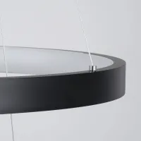 kelvo® NEMESIS KLV-101-0220 Κρεμαστό Φωτιστικό Οροφής LED 120W 12000lm 180° AC 220-240V IP20 Ρυθμιζόμενο Λευκό CCT με Χειριστήριο από 2700K έως 6000K Dimmable - Lumileds SMD Chip - Μαύρο Ματ - Μ80 x Π80 x Υ80cm - 3 Χρόνια Εγγύηση