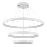 kelvo® NEMESIS KLV-101-0221 Κρεμαστό Φωτιστικό Οροφής LED 120W 12000lm 180° AC 220-240V IP20 Ρυθμιζόμενο Λευκό CCT με Χειριστήριο από 2700K έως 6000K Dimmable - Lumileds SMD Chip - Λευκό Ματ - Μ80 x Π80 x Υ80cm - 3 Χρόνια Εγγύηση