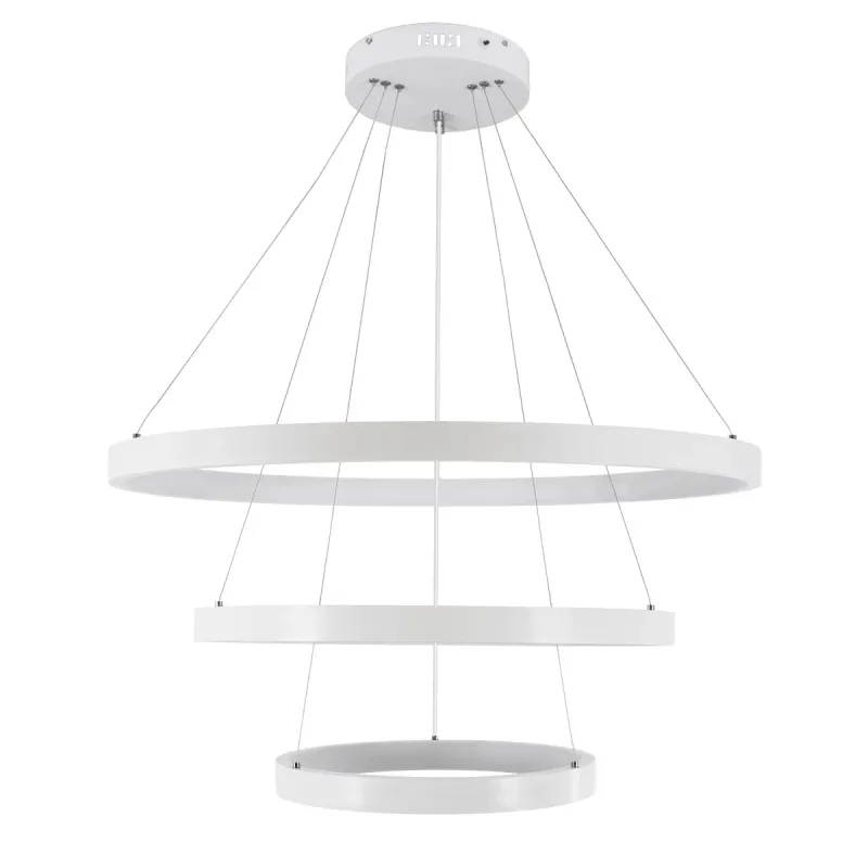 kelvo® NEMESIS KLV-101-0221 Κρεμαστό Φωτιστικό Οροφής LED 120W 12000lm 180° AC 220-240V IP20 Ρυθμιζόμενο Λευκό CCT με Χειριστήριο από 2700K έως 6000K Dimmable - Lumileds SMD Chip - Λευκό Ματ - Μ80 x Π80 x Υ80cm - 3 Χρόνια Εγγύηση