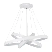 kelvo® NEMESIS KLV-101-0221-V2 Κρεμαστό Φωτιστικό Οροφής LED 120W 12000lm 180° AC 220-240V IP20 Ρυθμιζόμενο Λευκό CCT με Χειριστήριο από 2700K έως 6000K Dimmable - Lumileds SMD Chip - Λευκό Ματ - Μ80 x Π80 x Υ80cm - 3 Χρόνια Εγγύηση