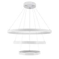 kelvo® NEMESIS KLV-101-0221-V2 Κρεμαστό Φωτιστικό Οροφής LED 120W 12000lm 180° AC 220-240V IP20 Ρυθμιζόμενο Λευκό CCT με Χειριστήριο από 2700K έως 6000K Dimmable - Lumileds SMD Chip - Λευκό Ματ - Μ80 x Π80 x Υ80cm - 3 Χρόνια Εγγύηση