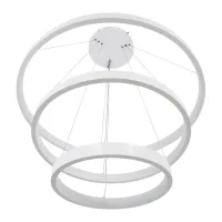 kelvo® NEMESIS KLV-101-0221-V2 Κρεμαστό Φωτιστικό Οροφής LED 120W 12000lm 180° AC 220-240V IP20 Ρυθμιζόμενο Λευκό CCT με Χειριστήριο από 2700K έως 6000K Dimmable - Lumileds SMD Chip - Λευκό Ματ - Μ80 x Π80 x Υ80cm - 3 Χρόνια Εγγύηση