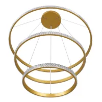 kelvo® DIAMOND KLV-101-0240 Κρεμαστό Φωτιστικό Οροφής LED 120W 12000lm 180° AC 220-240V IP20 Ρυθμιζόμενο Λευκό CCT με Χειριστήριο από 2700K έως 6000K Dimmable - Lumileds SMD Chip - Χρυσό Πλατίνα - Μ80 x Π80 x Υ80cm - 3 Χρόνια Εγγύηση