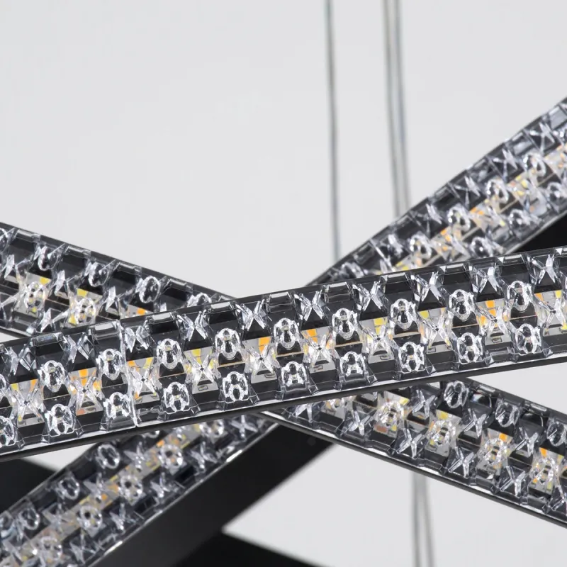 kelvo® DIAMOND KLV-101-0241 Κρεμαστό Φωτιστικό Οροφής LED 150W 15000lm 180° AC 220-240V IP20 Ρυθμιζόμενο Λευκό CCT με Χειριστήριο από 2700K έως 6000K Dimmable - Lumileds SMD Chip - Μαύρο Ματ - Μ100 x Π100 x Υ100cm - 3 Χρόνια Εγγύηση