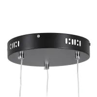kelvo® DIAMOND KLV-101-0243 Κρεμαστό Φωτιστικό Οροφής LED 100W 10000lm 180° AC 220-240V IP20 Ρυθμιζόμενο Λευκό CCT με Χειριστήριο από 2700K έως 6000K Dimmable - Lumileds SMD Chip - Μαύρο Ματ - Μ110 x Π110 x Υ60cm - 3 Χρόνια Εγγύηση