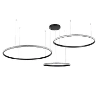 kelvo® DIAMOND KLV-101-0245 Κρεμαστό Φωτιστικό Οροφής LED 150W 15000lm 180° AC 220-240V IP20 Ρυθμιζόμενο Λευκό CCT με Χειριστήριο από 2700K έως 6000K Dimmable - Lumileds SMD Chip - Μαύρο Ματ - Μ170 x Π170 x Υ60cm - 3 Χρόνια Εγγύηση