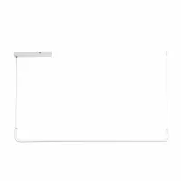 kelvo® LINARIA KLV-101-0256 Κρεμαστό Φωτιστικό Οροφής LED 36W 3600lm 180° AC 220-240V IP20 Ρυθμιζόμενο Λευκό CCT με Χειριστήριο από 2700K έως 6000K Dimmable - Lumileds SMD Chip - Λευκό Ματ - Μ120 x Π2 x Υ12cm - 3 Χρόνια Εγγύηση