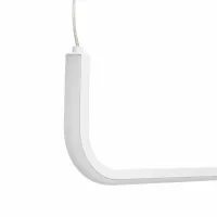 kelvo® LINARIA KLV-101-0256 Κρεμαστό Φωτιστικό Οροφής LED 36W 3600lm 180° AC 220-240V IP20 Ρυθμιζόμενο Λευκό CCT με Χειριστήριο από 2700K έως 6000K Dimmable - Lumileds SMD Chip - Λευκό Ματ - Μ120 x Π2 x Υ12cm - 3 Χρόνια Εγγύηση