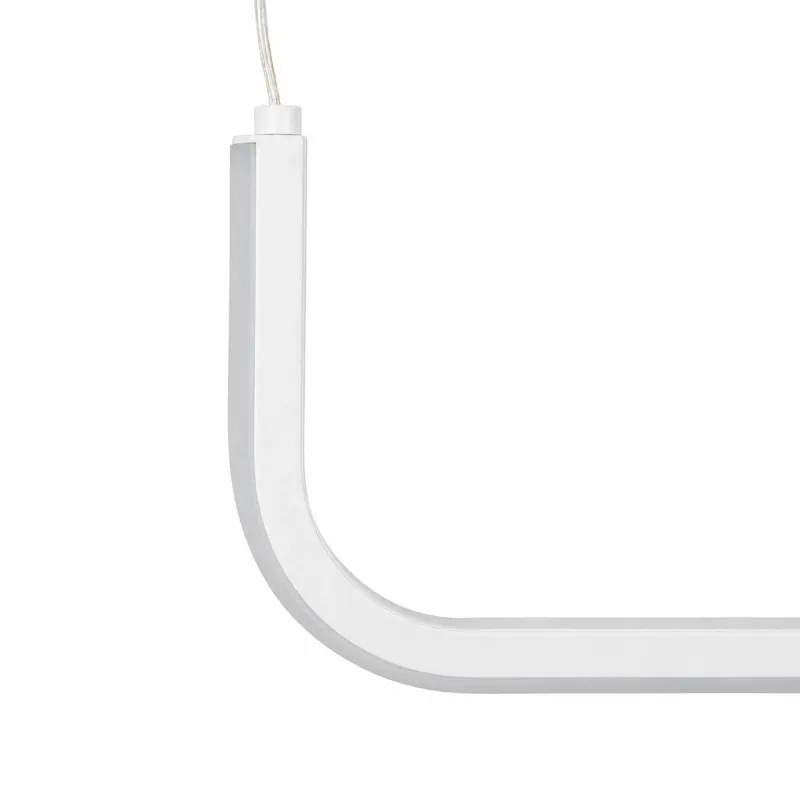 kelvo® LINARIA KLV-101-0256 Κρεμαστό Φωτιστικό Οροφής LED 36W 3600lm 180° AC 220-240V IP20 Ρυθμιζόμενο Λευκό CCT με Χειριστήριο από 2700K έως 6000K Dimmable - Lumileds SMD Chip - Λευκό Ματ - Μ120 x Π2 x Υ12cm - 3 Χρόνια Εγγύηση