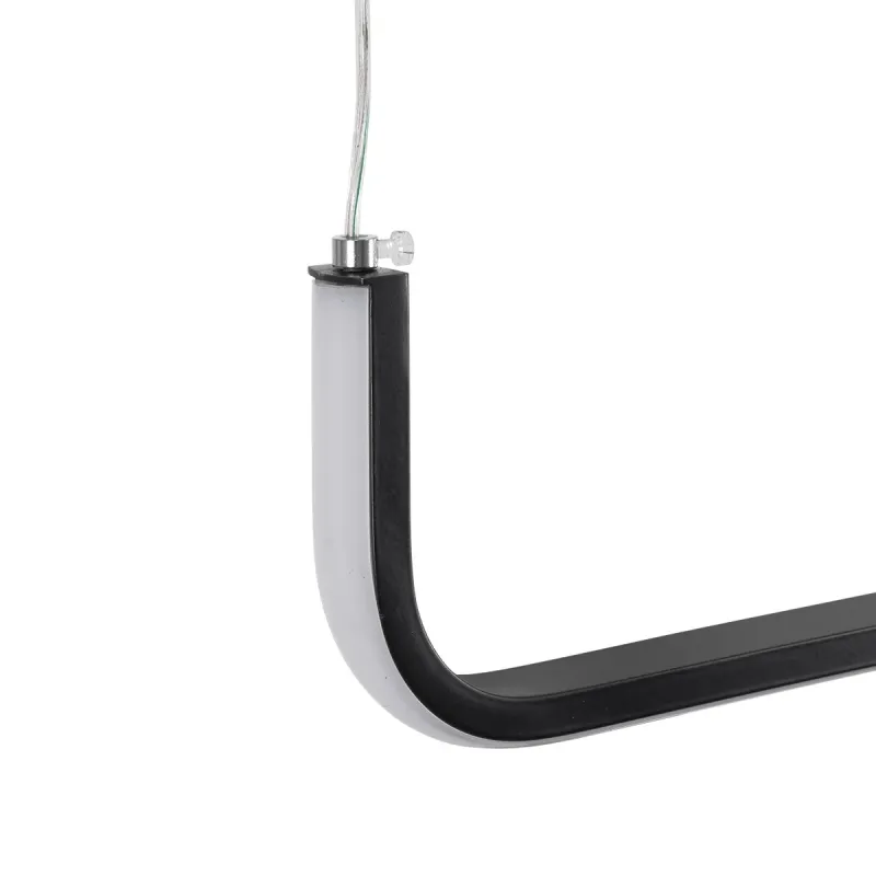 kelvo® LINARIA KLV-101-0258 Κρεμαστό Φωτιστικό Οροφής LED 72W 7200lm 180° AC 220-240V IP20 Ρυθμιζόμενο Λευκό CCT με Χειριστήριο από 2700K έως 6000K Dimmable - Lumileds SMD Chip - Μαύρο Ματ - Μ130 x Π4 x Υ25cm - 3 Χρόνια Εγγύηση