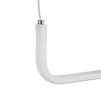 kelvo® LINARIA KLV-101-0259 Κρεμαστό Φωτιστικό Οροφής LED 72W 7200lm 180° AC 220-240V IP20 Ρυθμιζόμενο Λευκό CCT με Χειριστήριο από 2700K έως 6000K Dimmable - Lumileds SMD Chip - Λευκό Ματ - Μ130 x Π4 x Υ25cm - 3 Χρόνια Εγγύηση