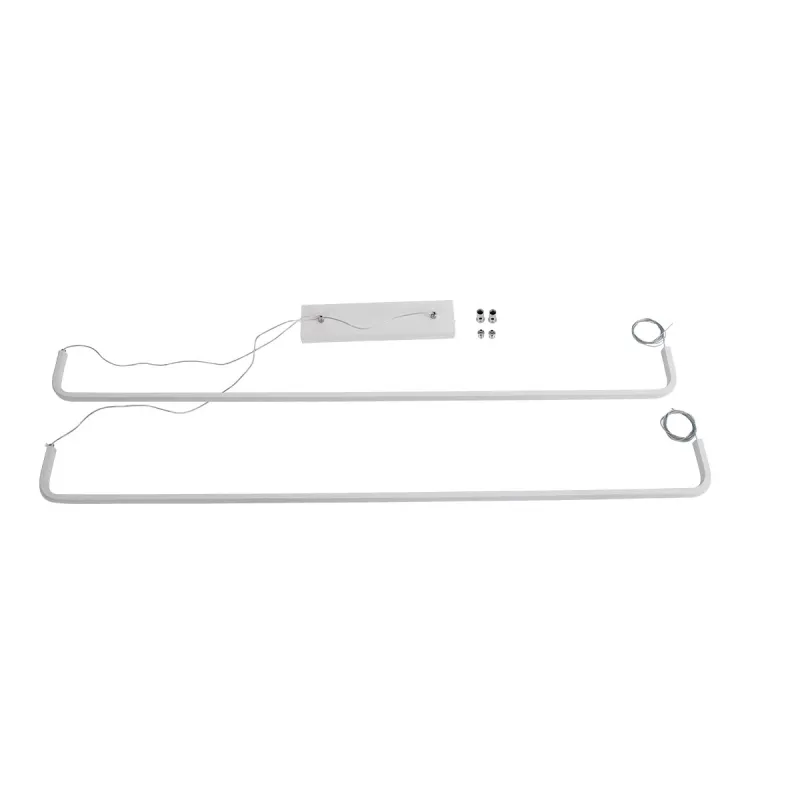 kelvo® LINARIA KLV-101-0259-V2 Κρεμαστό Φωτιστικό Οροφής LED 72W 7200lm 180° AC 220-240V IP20 Ρυθμιζόμενο Λευκό CCT με Χειριστήριο από 2700K έως 6000K Dimmable - Lumileds SMD Chip - Λευκό Ματ - Μ220 x Π4 x Υ25cm - 3 Χρόνια Εγγύηση