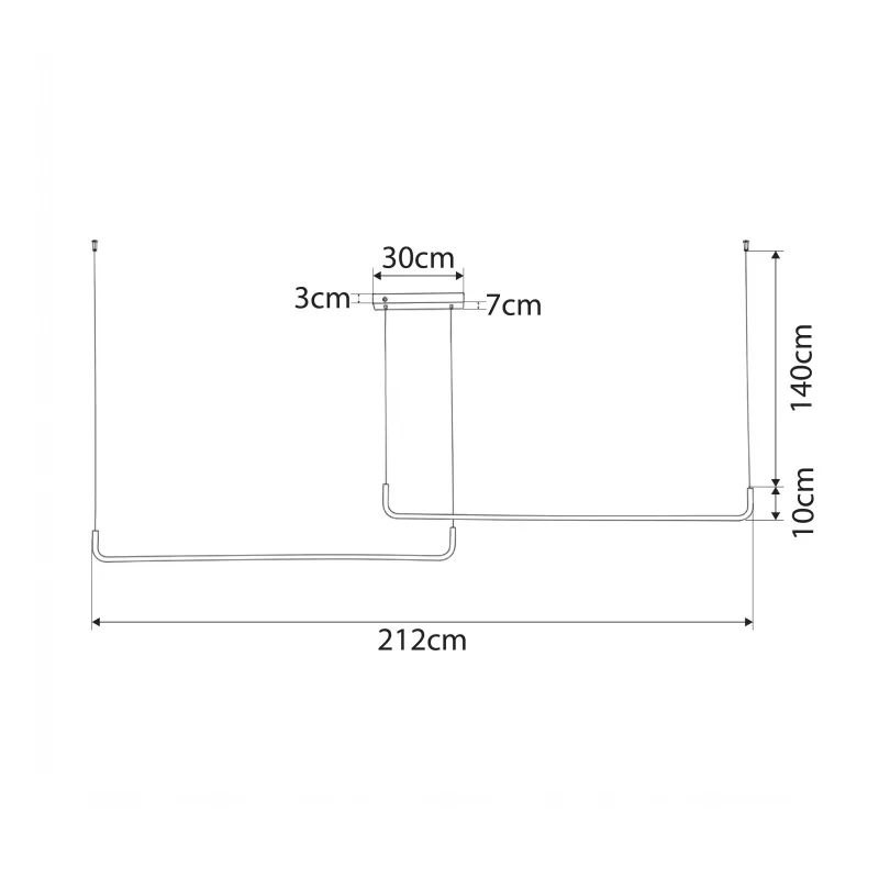 kelvo® LINARIA KLV-101-0260-V2 Κρεμαστό Φωτιστικό Οροφής LED 72W 7200lm 180° AC 220-240V IP20 Ρυθμιζόμενο Λευκό CCT με Χειριστήριο από 2700K έως 6000K Dimmable - Lumileds SMD Chip - Σατινέ Χρυσό Βούρτσας - Μ212 x Π4 x Υ20cm - 3 Χρόνια Εγγύηση