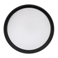 kelvo® BARCHETTA KLV-101-0265-V2 Φωτιστικό Οροφής LED 72W 7200lm 120° AC 220-240V IP20 Ρυθμιζόμενο Λευκό CCT με Χειριστήριο από 2700K έως 6000K Dimmable - Lumileds SMD Chip - Μαύρο Ματ - Μ48 x Π48 x Υ8.2cm - 3 Χρόνια Εγγύηση