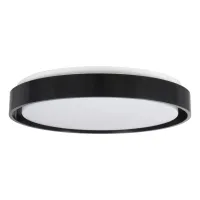 kelvo® BARCHETTA KLV-101-0265-V2 Φωτιστικό Οροφής LED 72W 7200lm 120° AC 220-240V IP20 Ρυθμιζόμενο Λευκό CCT με Χειριστήριο από 2700K έως 6000K Dimmable - Lumileds SMD Chip - Μαύρο Ματ - Μ48 x Π48 x Υ8.2cm - 3 Χρόνια Εγγύηση