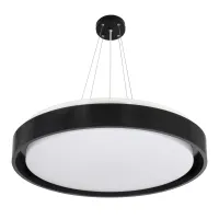 kelvo® BARCHETTA KLV-101-0265-V2 Φωτιστικό Οροφής LED 72W 7200lm 120° AC 220-240V IP20 Ρυθμιζόμενο Λευκό CCT με Χειριστήριο από 2700K έως 6000K Dimmable - Lumileds SMD Chip - Μαύρο Ματ - Μ48 x Π48 x Υ8.2cm - 3 Χρόνια Εγγύηση