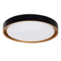 kelvo® BARCHETTA KLV-101-0266-V2 Φωτιστικό Οροφής LED 72W 7200lm 120° AC 220-240V IP20 Ρυθμιζόμενο Λευκό CCT με Χειριστήριο από 2700K έως 6000K Dimmable - Lumileds SMD Chip - Μαύρο & Σαμπανιζέ Χρυσό Ματ - Μ48 x Π48 x Υ8.2cm - 3 Χρόνια Εγγύηση