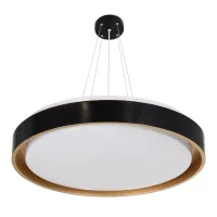 kelvo® BARCHETTA KLV-101-0266-V2 Φωτιστικό Οροφής LED 72W 7200lm 120° AC 220-240V IP20 Ρυθμιζόμενο Λευκό CCT με Χειριστήριο από 2700K έως 6000K Dimmable - Lumileds SMD Chip - Μαύρο & Σαμπανιζέ Χρυσό Ματ - Μ48 x Π48 x Υ8.2cm - 3 Χρόνια Εγγύηση