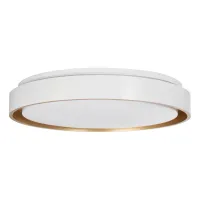 kelvo® BARCHETTA KLV-101-0267-V2 Φωτιστικό Οροφής LED 72W 7200lm 120° AC 220-240V IP20 Ρυθμιζόμενο Λευκό CCT με Χειριστήριο από 2700K έως 6000K Dimmable - Lumileds SMD Chip - Λευκό & Σαμπανιζέ Χρυσό Ματ - Μ48 x Π48 x Υ8.2cm - 3 Χρόνια Εγγύηση