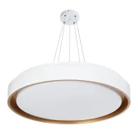 kelvo® BARCHETTA KLV-101-0267-V2 Φωτιστικό Οροφής LED 72W 7200lm 120° AC 220-240V IP20 Ρυθμιζόμενο Λευκό CCT με Χειριστήριο από 2700K έως 6000K Dimmable - Lumileds SMD Chip - Λευκό & Σαμπανιζέ Χρυσό Ματ - Μ48 x Π48 x Υ8.2cm - 3 Χρόνια Εγγύηση