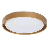 kelvo® BARCHETTA KLV-101-0268-V2 Φωτιστικό Οροφής LED 72W 7200lm 120° AC 220-240V IP20 Ρυθμιζόμενο Λευκό CCT με Χειριστήριο από 2700K έως 6000K Dimmable - Lumileds SMD Chip - Σαμπανιζέ Χρυσό Ματ - Μ48 x Π48 x Υ8.2cm - 3 Χρόνια Εγγύηση