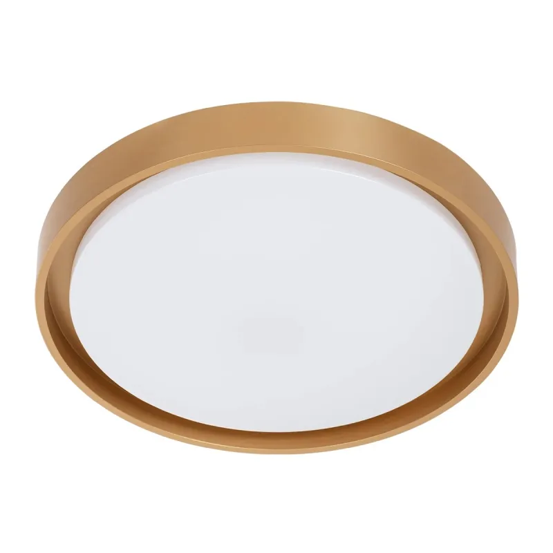 kelvo® BARCHETTA KLV-101-0268-V2 Φωτιστικό Οροφής LED 72W 7200lm 120° AC 220-240V IP20 Ρυθμιζόμενο Λευκό CCT με Χειριστήριο από 2700K έως 6000K Dimmable - Lumileds SMD Chip - Σαμπανιζέ Χρυσό Ματ - Μ48 x Π48 x Υ8.2cm - 3 Χρόνια Εγγύηση