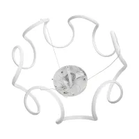 kelvo® TARANTULA KLV-101-0270 Κρεμαστό Φωτιστικό Οροφής LED 120W 12000lm 360° AC 220-240V IP20 Ρυθμιζόμενο Λευκό CCT με Χειριστήριο από 2700K έως 6000K Dimmable - Lumileds SMD Chip - Λευκό Ματ - Μ78 x Π78 x Υ31.5cm - 3 Χρόνια Εγγύηση