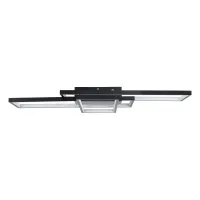kelvo® QUADRA KLV-101-0293 Φωτιστικό Οροφής LED 100W 10000lm 120° AC 220-240V IP20 Ρυθμιζόμενο Λευκό CCT με Χειριστήριο από 2700K έως 6000K Dimmable - Lumileds SMD Chip - Μαύρο Ματ - Μ85 x Π45 x Υ9cm - 3 Χρόνια Εγγύηση