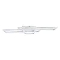 kelvo® QUADRA KLV-101-0294 Φωτιστικό Οροφής LED 100W 10000lm 120° AC 220-240V IP20 Ρυθμιζόμενο Λευκό CCT με Χειριστήριο από 2700K έως 6000K Dimmable - Lumileds SMD Chip - Λευκό Ματ - Μ85 x Π45 x Υ9cm - 3 Χρόνια Εγγύηση