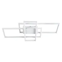 kelvo® QUADRA KLV-101-0294 Φωτιστικό Οροφής LED 100W 10000lm 120° AC 220-240V IP20 Ρυθμιζόμενο Λευκό CCT με Χειριστήριο από 2700K έως 6000K Dimmable - Lumileds SMD Chip - Λευκό Ματ - Μ85 x Π45 x Υ9cm - 3 Χρόνια Εγγύηση