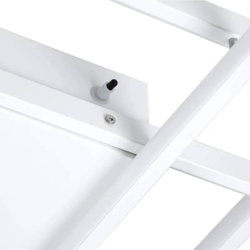 kelvo® QUADRA KLV-101-0294 Φωτιστικό Οροφής LED 100W 10000lm 120° AC 220-240V IP20 Ρυθμιζόμενο Λευκό CCT με Χειριστήριο από 2700K έως 6000K Dimmable - Lumileds SMD Chip - Λευκό Ματ - Μ85 x Π45 x Υ9cm - 3 Χρόνια Εγγύηση