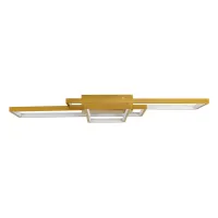 kelvo® QUADRA KLV-101-0295 Φωτιστικό Οροφής LED 100W 10000lm 120° AC 220-240V IP20 Ρυθμιζόμενο Λευκό CCT με Χειριστήριο από 2700K έως 6000K Dimmable - Lumileds SMD Chip - Σαμπανιζέ Χρυσό Ματ - Μ85 x Π45 x Υ9cm - 3 Χρόνια Εγγύηση
