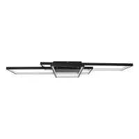 kelvo® QUADRA KLV-101-0296 Φωτιστικό Οροφής LED 120W 12000lm 120° AC 220-240V IP20 Ρυθμιζόμενο Λευκό CCT με Χειριστήριο από 2700K έως 6000K Dimmable - Lumileds SMD Chip - Μαύρο Ματ - Μ105 x Π60 x Υ9cm - 3 Χρόνια Εγγύηση