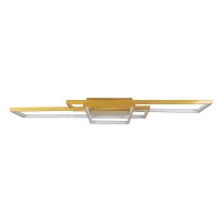 kelvo® QUADRA KLV-101-0298 Φωτιστικό Οροφής LED 120W 12000lm 120° AC 220-240V IP20 Ρυθμιζόμενο Λευκό CCT με Χειριστήριο από 2700K έως 6000K Dimmable - Lumileds SMD Chip - Σαμπανιζέ Χρυσό Ματ - Μ105 x Π60 x Υ9cm - 3 Χρόνια Εγγύηση