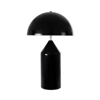 kelvo® URANUS KLV-101-0371 Επιτραπέζιο Φωτιστικό Πορτατίφ για 2 Λάμπες με Ντουί E27 AC 220-240V IP20 - Μαύρο Ματ - Μ35 x Π35 x Υ54cm