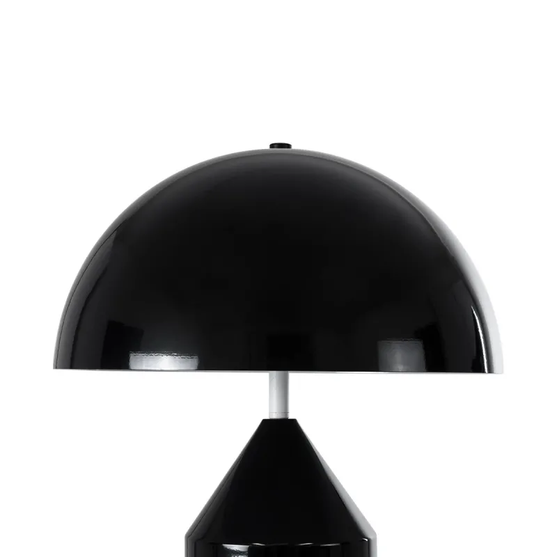 kelvo® URANUS KLV-101-0371 Επιτραπέζιο Φωτιστικό Πορτατίφ για 2 Λάμπες με Ντουί E27 AC 220-240V IP20 - Μαύρο Ματ - Μ35 x Π35 x Υ54cm