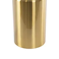 kelvo® URANUS KLV-101-0372 Επιτραπέζιο Φωτιστικό Πορτατίφ για 2 Λάμπες με Ντουί E27 AC 220-240V IP20 - Χρυσό Πλατίνα - Μ35 x Π35 x Υ54cm
